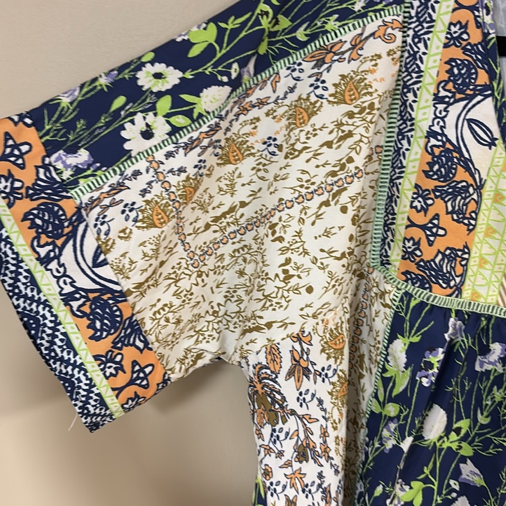 XL boho style patchwork top - Picture 2 of 3